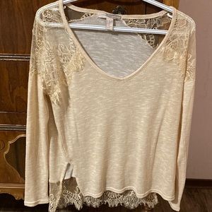 Forever 21 lace detailed sweater